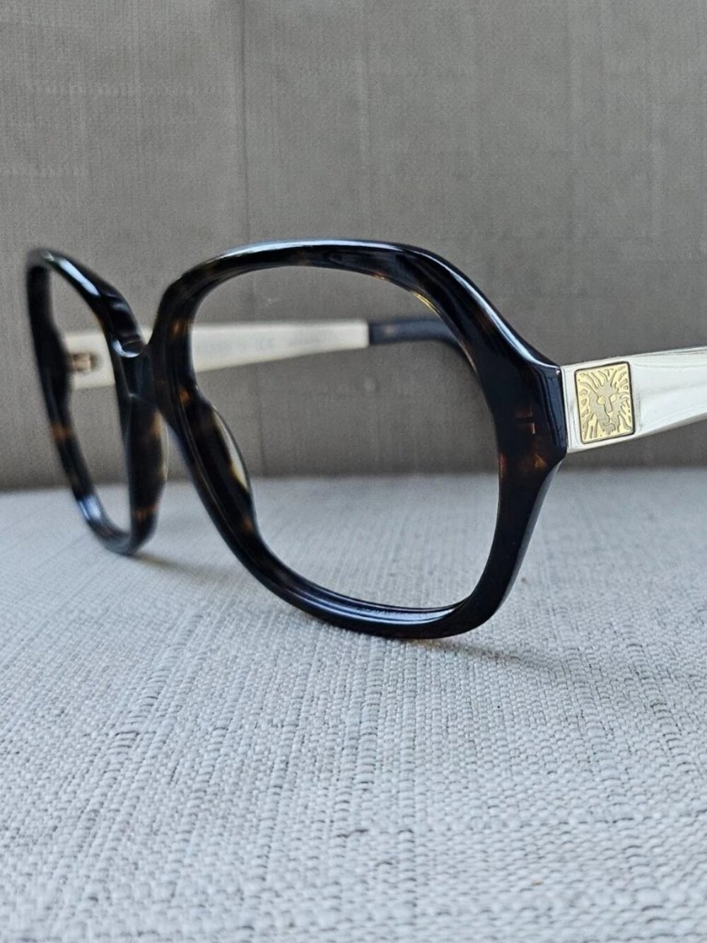 Anne Klein New York Women Eyeglasses Frame Big Face Brown Tortoise Glasses